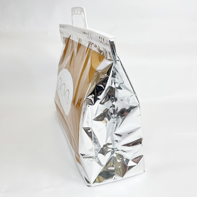 حقيبة تبريد حرارية معزولة بلاستيكية قابلة للطي للتخلص من غداء الطعام