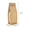16oz 1lb Kraft Stand Up Side Gusset k Paper Bag with Pull Tab Zipper